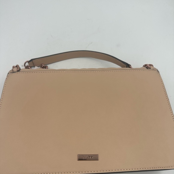 Aldo Greenwich Handbag pink quilted chevron pattern with rose gold chain NWT - Picture 10 of 12